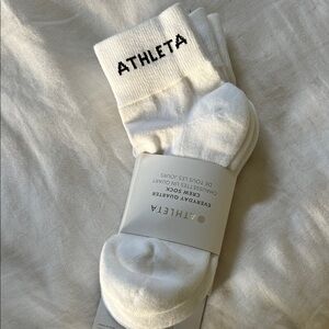 Athleta Women’s White Athletic Crew Socks